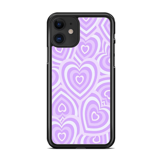 Love Heart Purple iPhone 11 Case