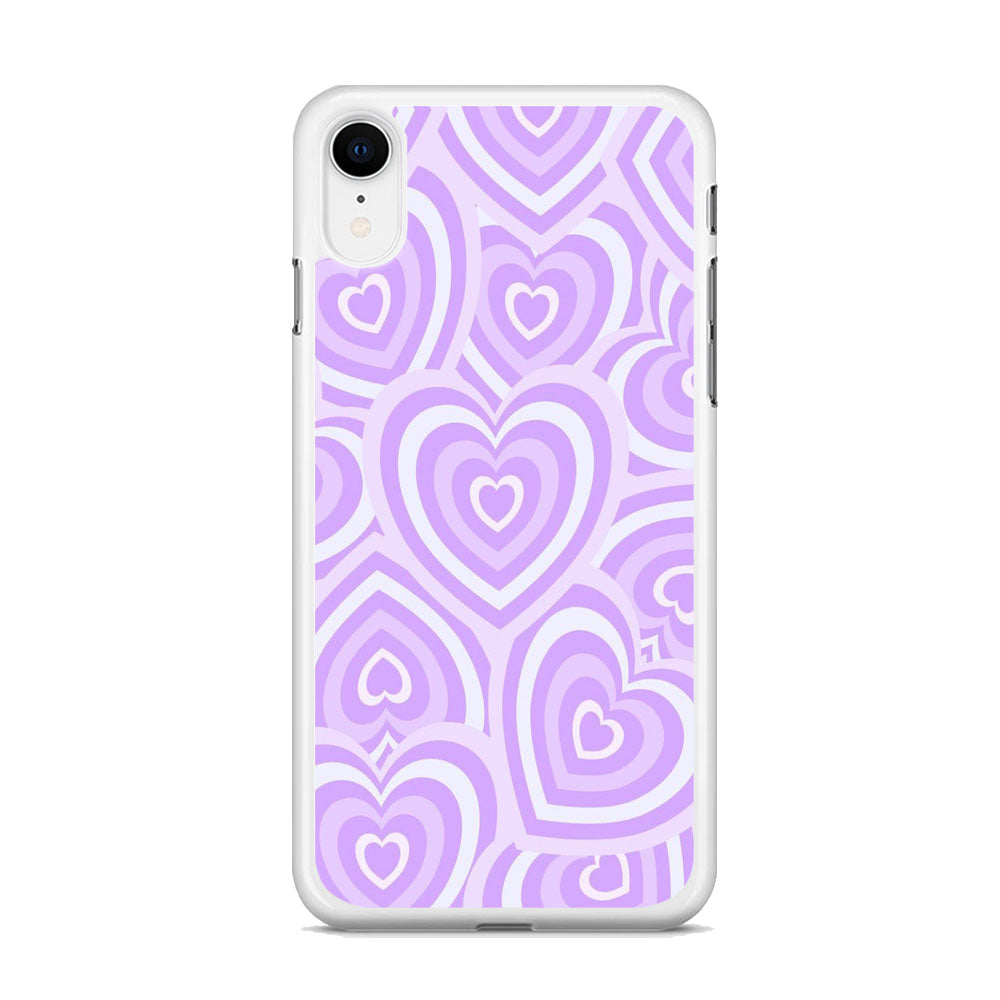 Love Heart Purple iPhone XR Case