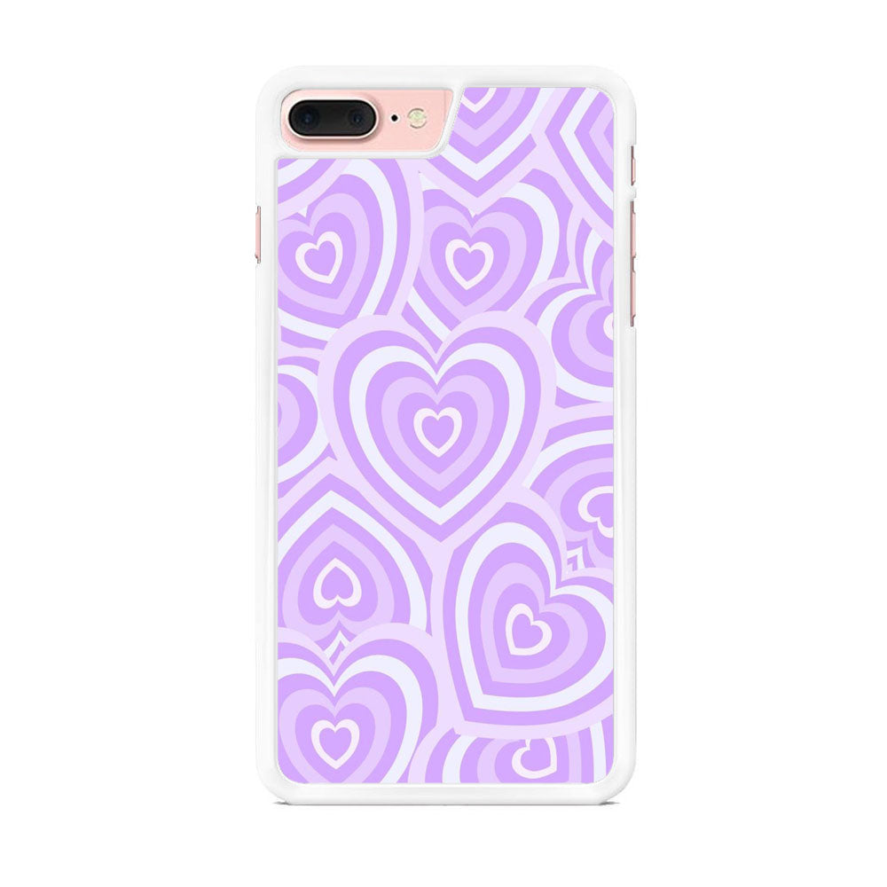 Love Heart Purple iPhone 8 Plus Case