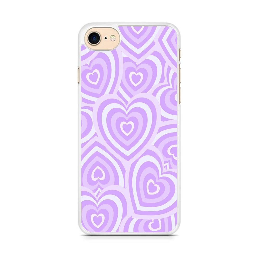 Love Heart Purple iPhone 7 Case