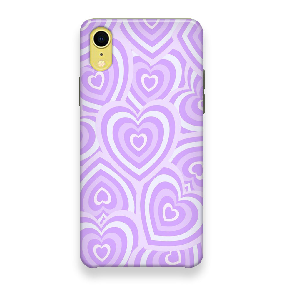 Love Heart Purple iPhone XR Case