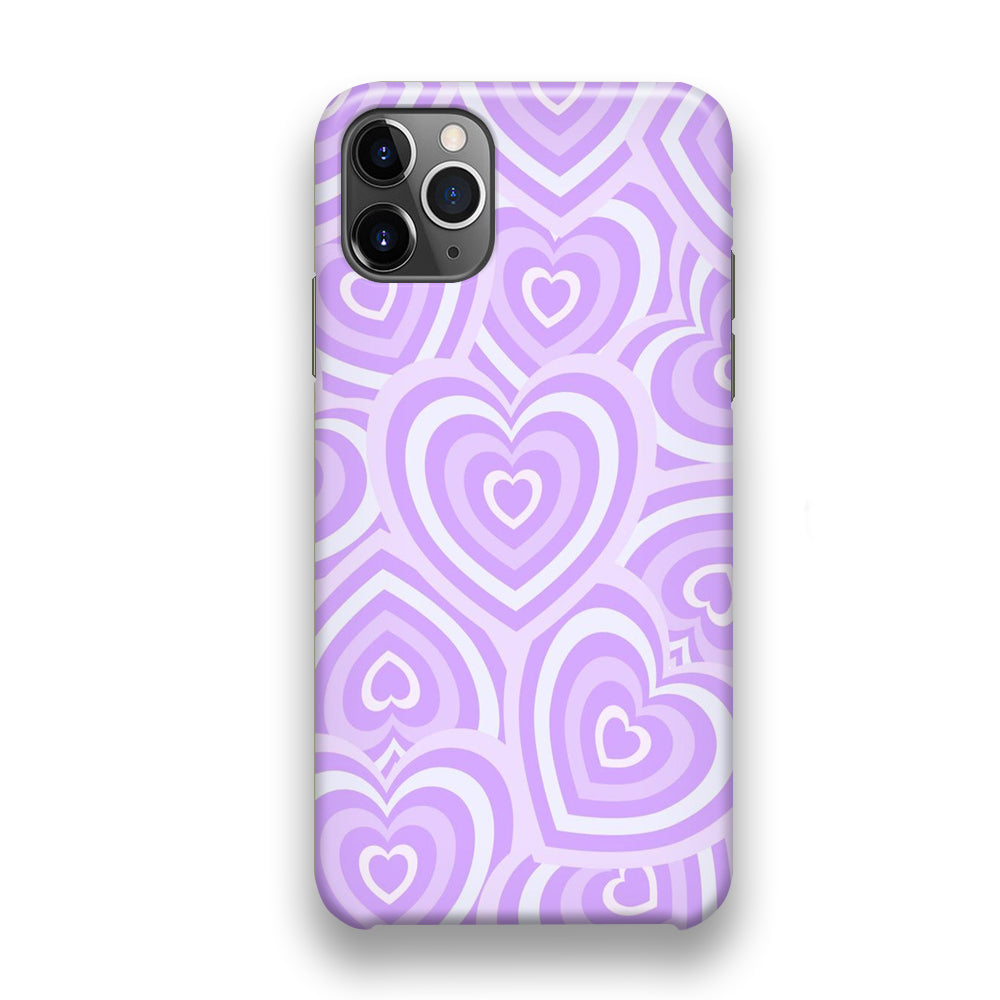 Love Heart Purple iPhone 11 Pro Case