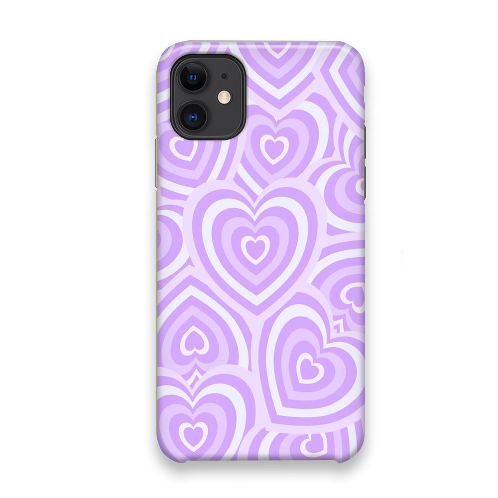 Love Heart Purple iPhone 11 Case