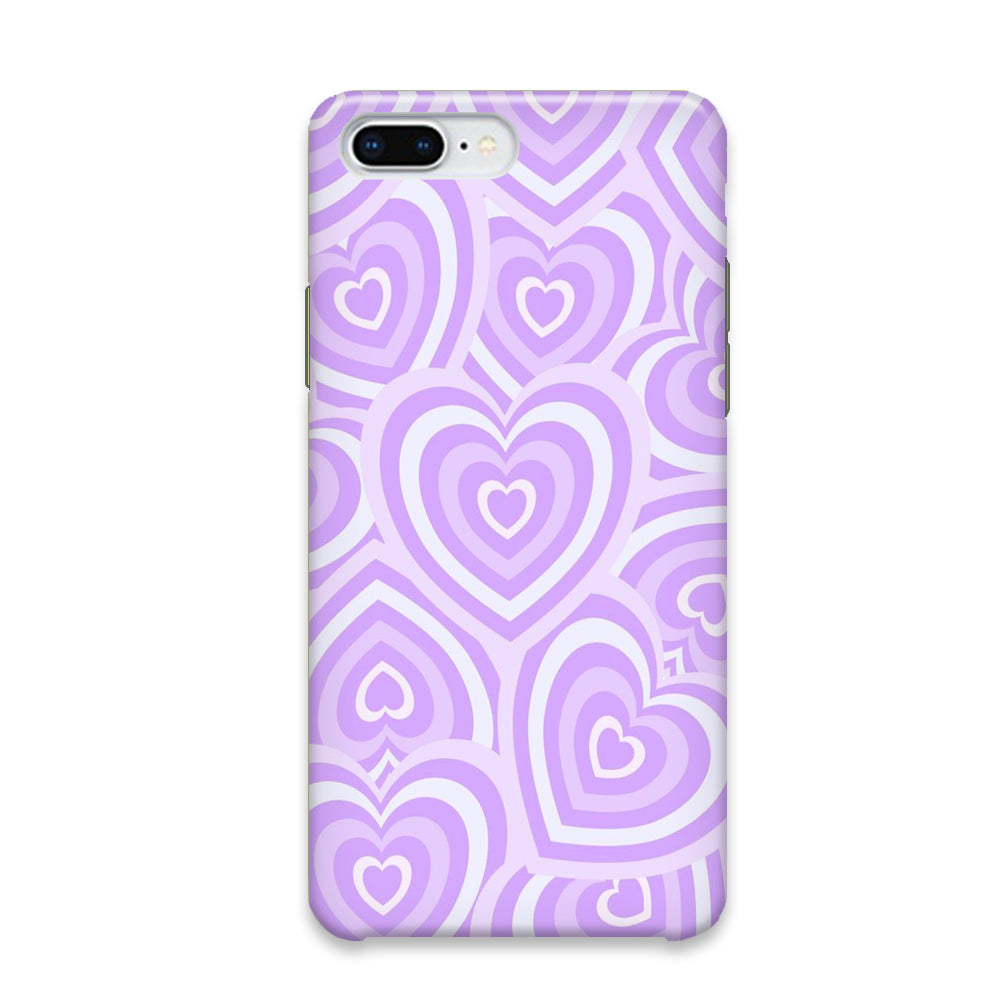 Love Heart Purple iPhone 7 Plus Case