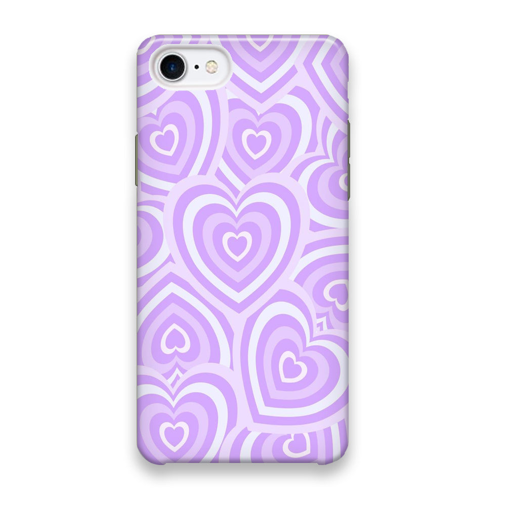 Love Heart Purple iPhone 8 Case