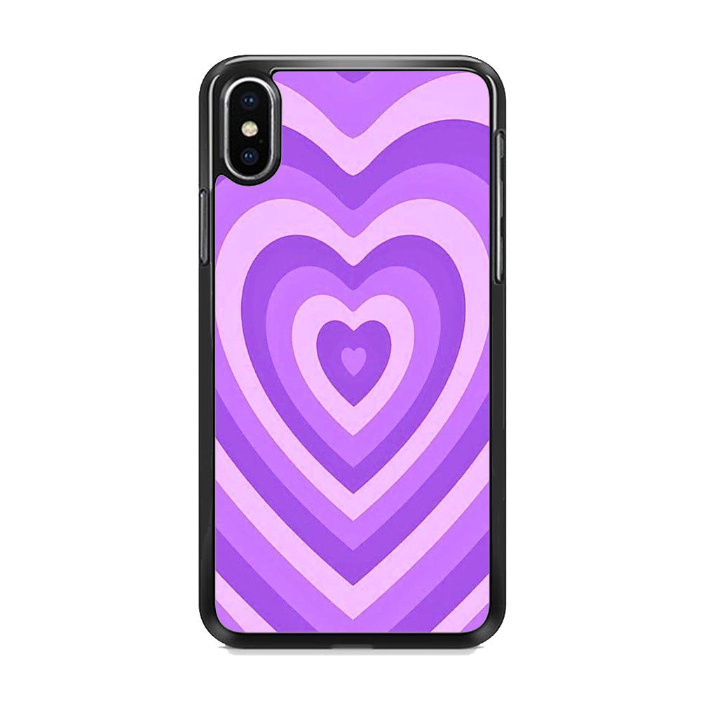 Love Purple Wave iPhone X Case