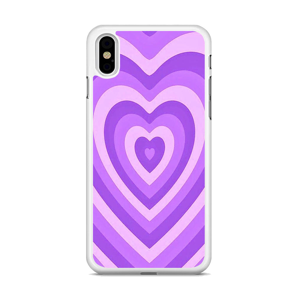 Love Purple Wave iPhone X Case