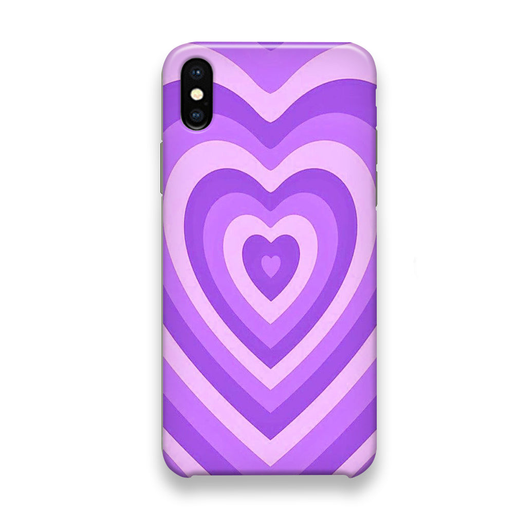 Love Purple Wave iPhone X Case