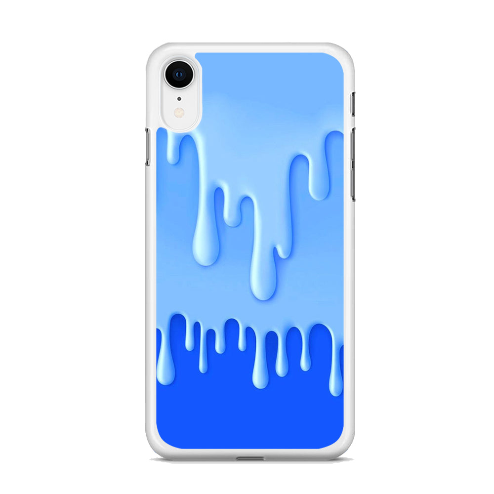 Melted Blue Cream iPhone XR Case