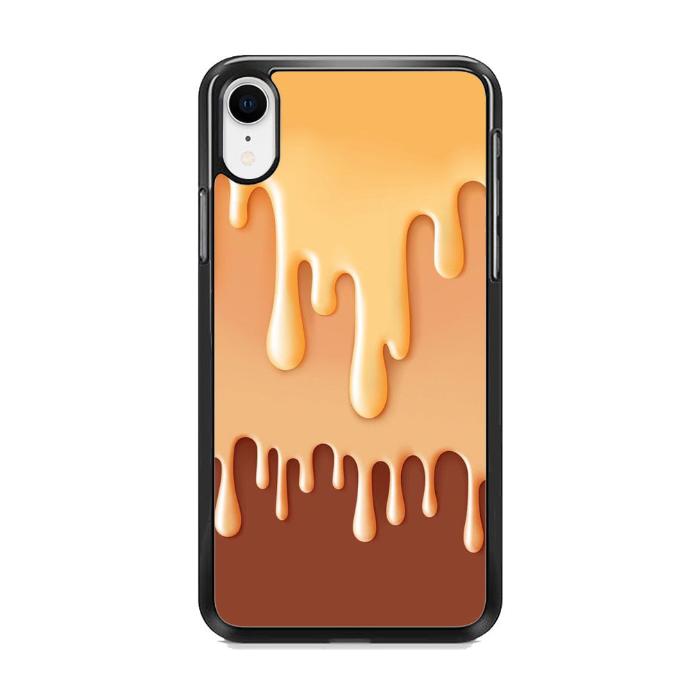 Melted Brown Cream iPhone XR Case