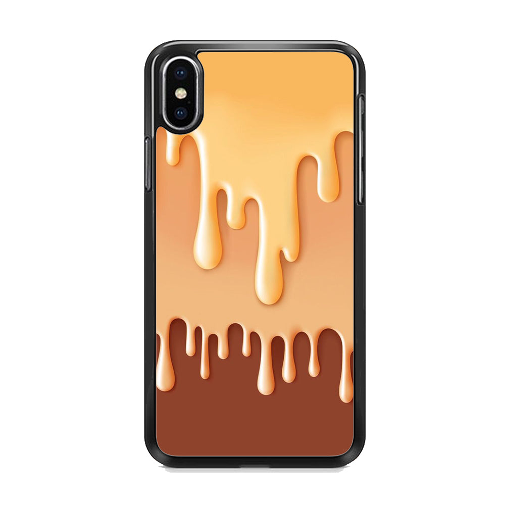 Melted Brown Cream iPhone X Case