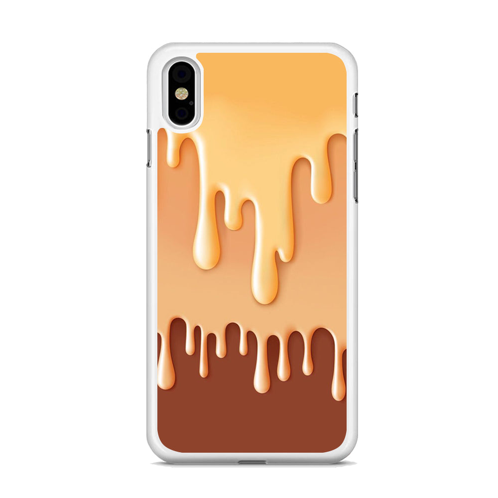 Melted Brown Cream iPhone X Case