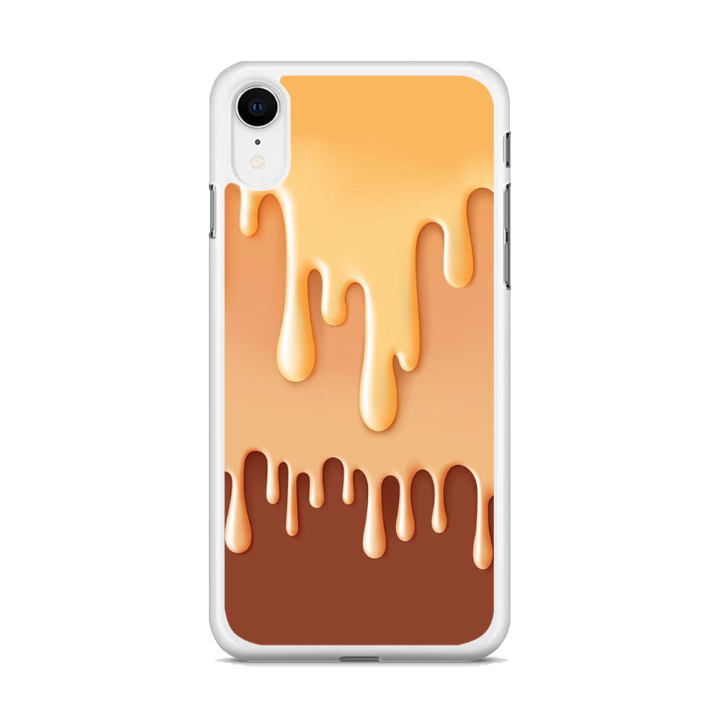 Melted Brown Cream iPhone XR Case