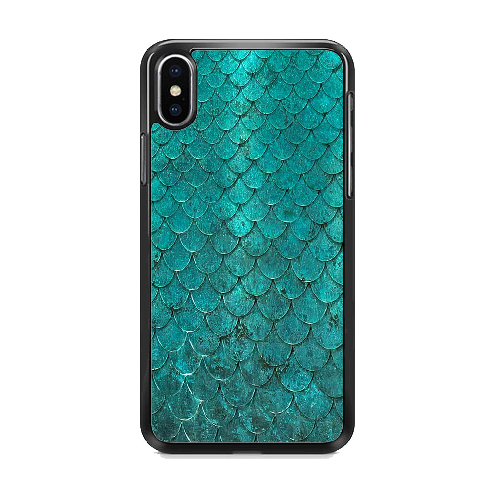 Mermaid Scale Green Luxury  iPhone Xs Case