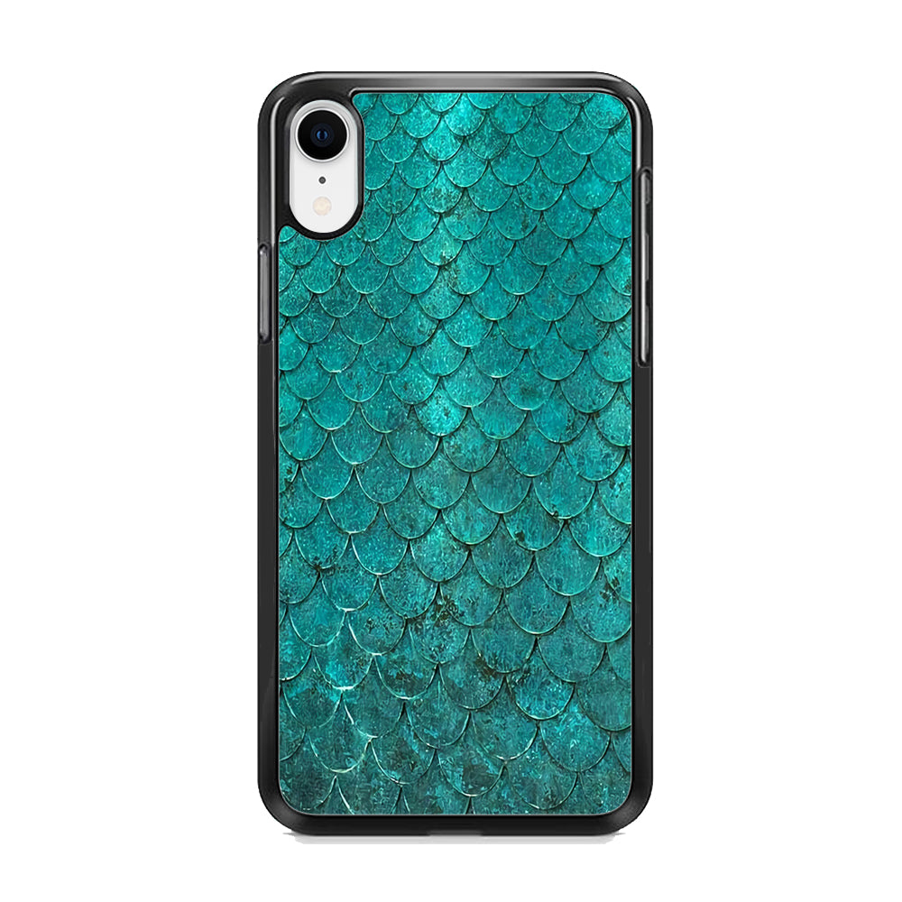 Mermaid Scale Green Luxury iPhone XR Case