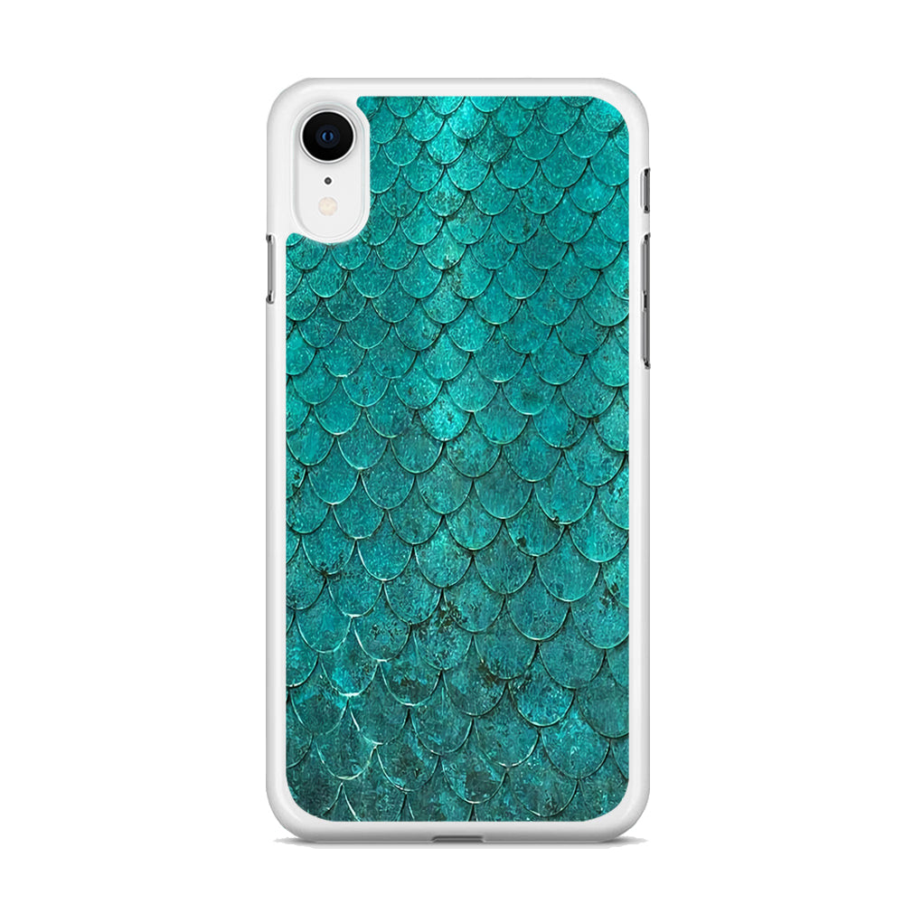 Mermaid Scale Green Luxury iPhone XR Case