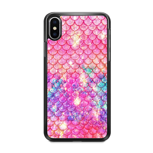 Mermaid Scale Pink Luxury  iPhone X Case