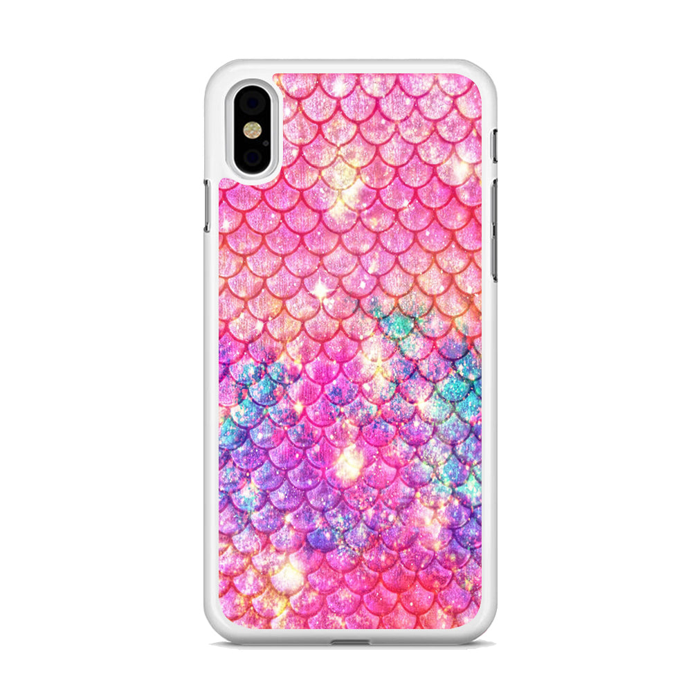 Mermaid Scale Pink Luxury  iPhone X Case