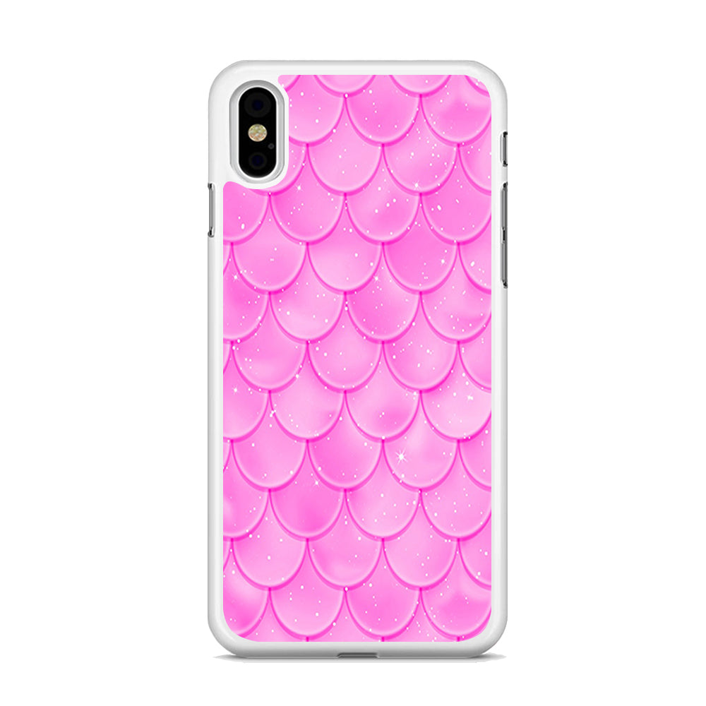 Mermaid Scale Pink Shining iPhone Xs Case