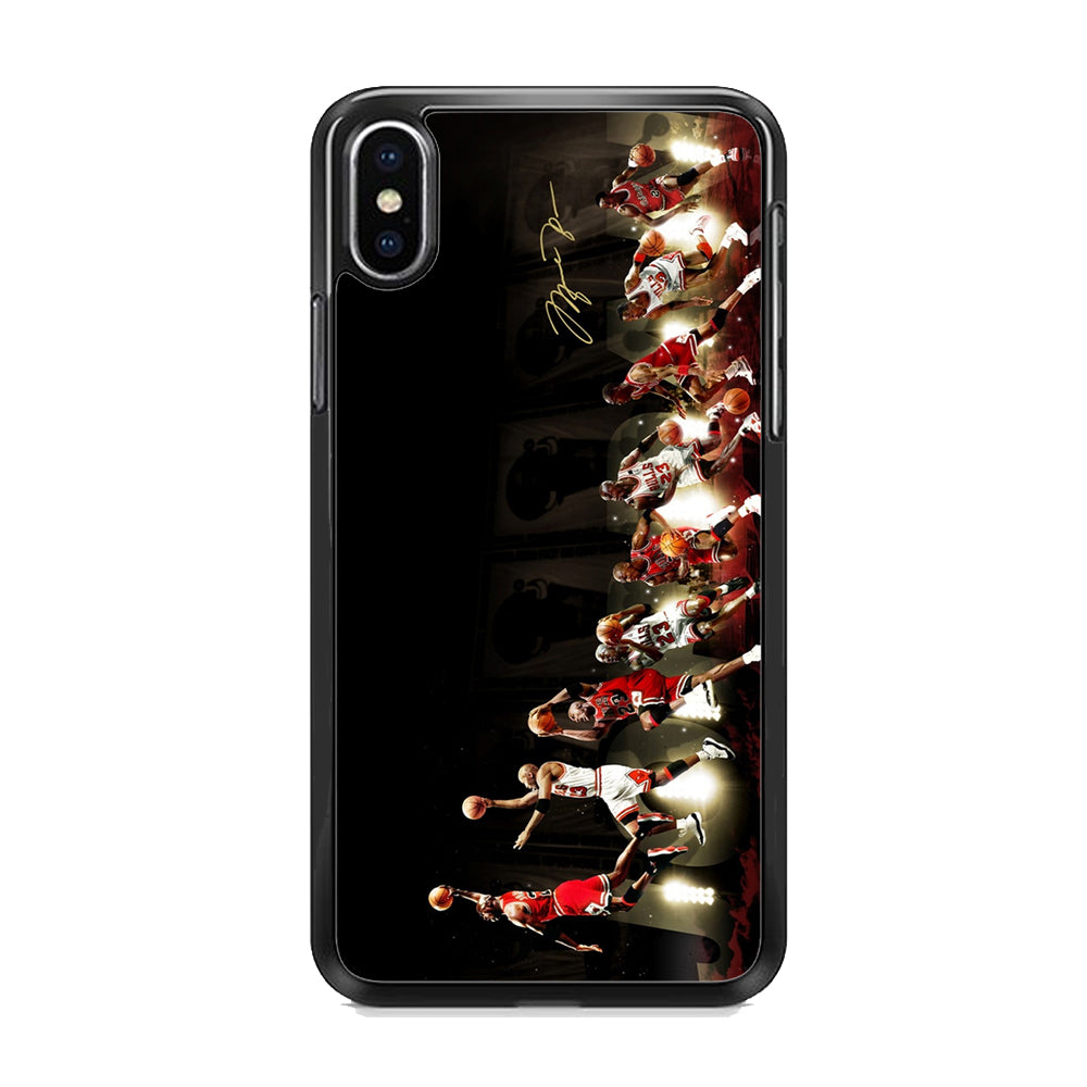 Michael Jordan Slam Dunk iPhone X Case