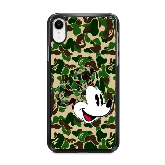 Mickey Mouse Camo Bape iPhone XR Case