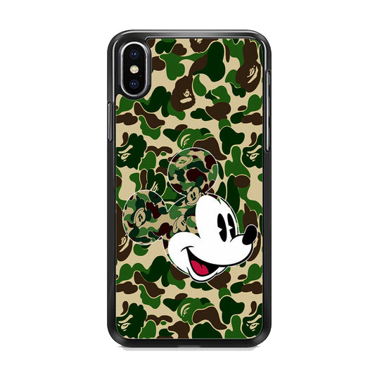 Mickey Mouse Camo Bape iPhone X Case