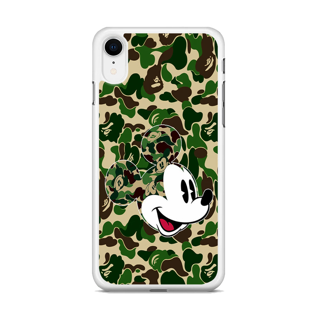 Mickey Mouse Camo Bape iPhone XR Case