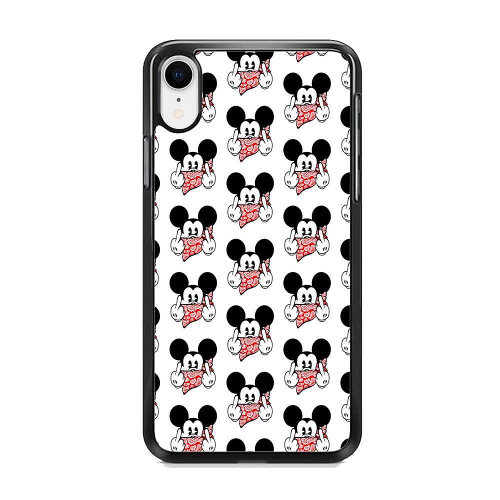 Mickey Mouse Face Doodle iPhone XR Case