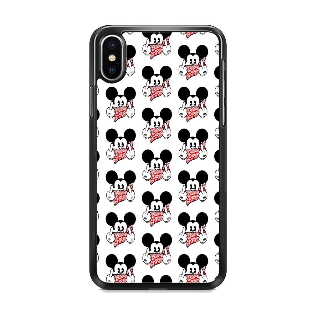 Mickey Mouse Face Doodle iPhone X Case