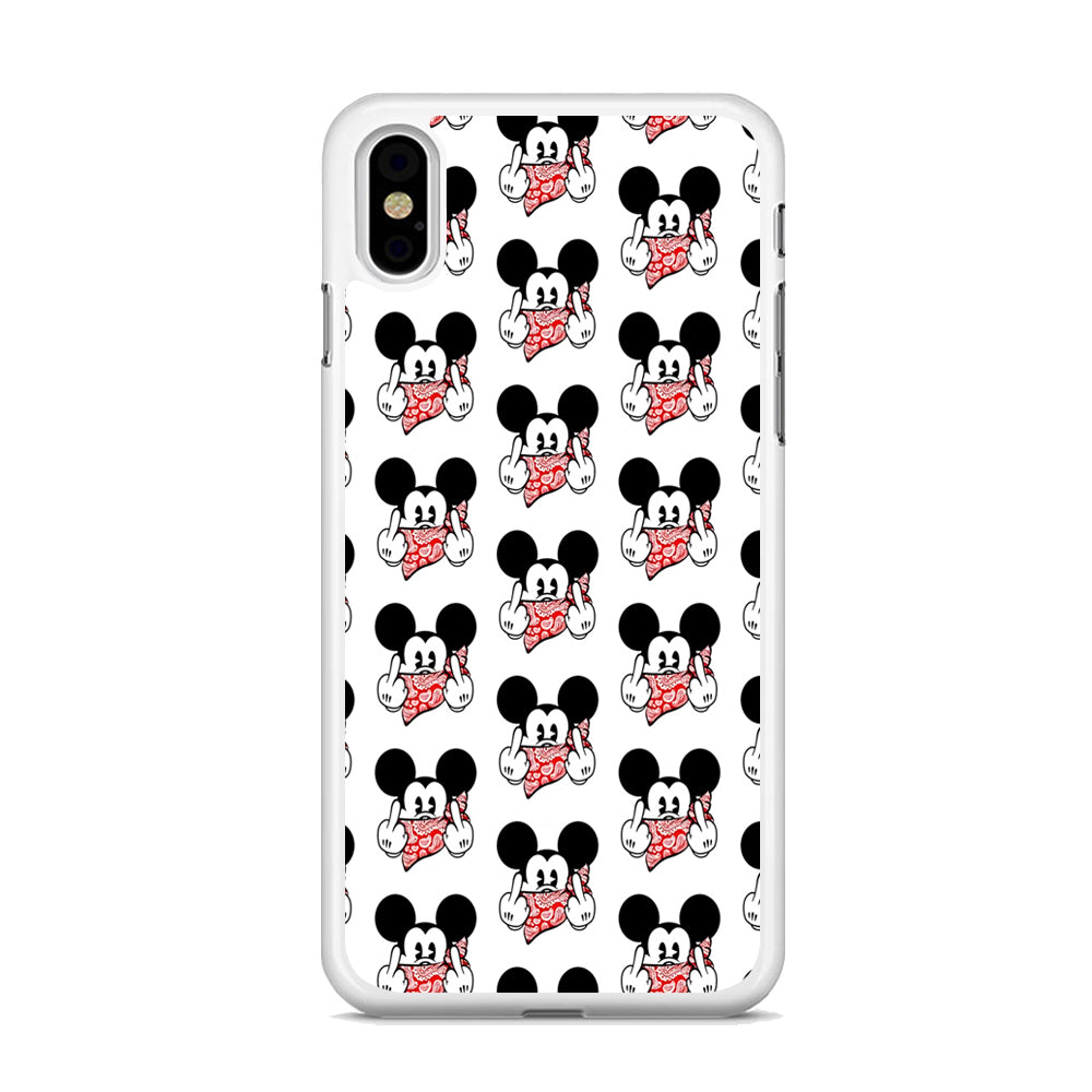 Mickey Mouse Face Doodle iPhone Xs Case