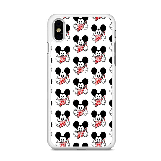 Mickey Mouse Face Doodle iPhone X Case