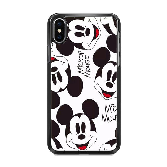 Mickey Mouse White Wallpaper iPhone Xs Case