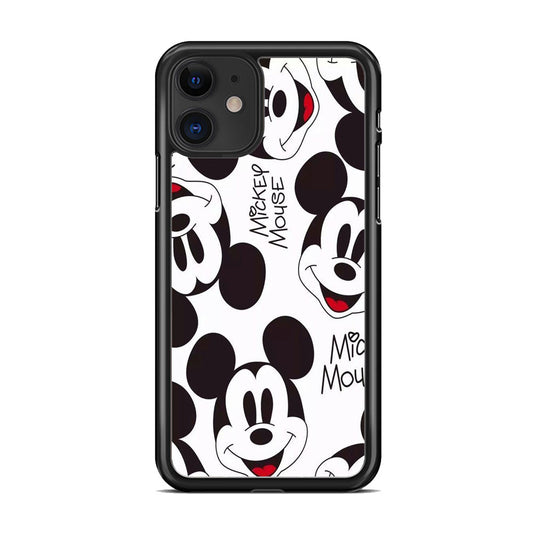 Mickey Mouse White Wallpaper iPhone 11 Case