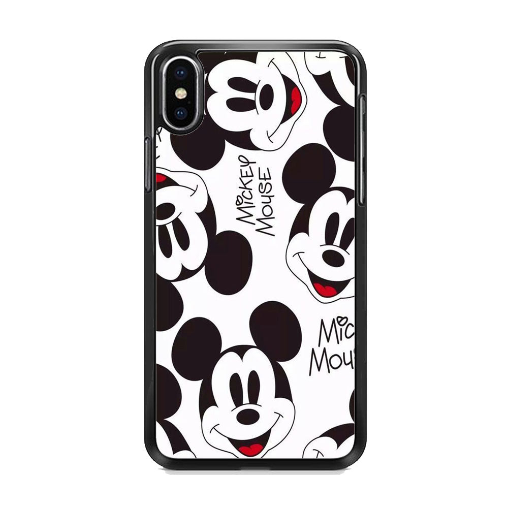 Mickey Mouse White Wallpaper iPhone X Case