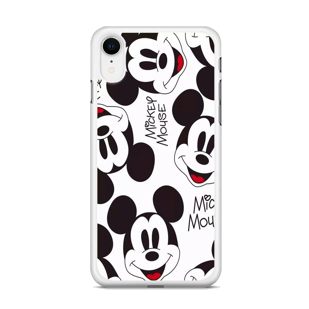 Mickey Mouse White Wallpaper iPhone XR Case