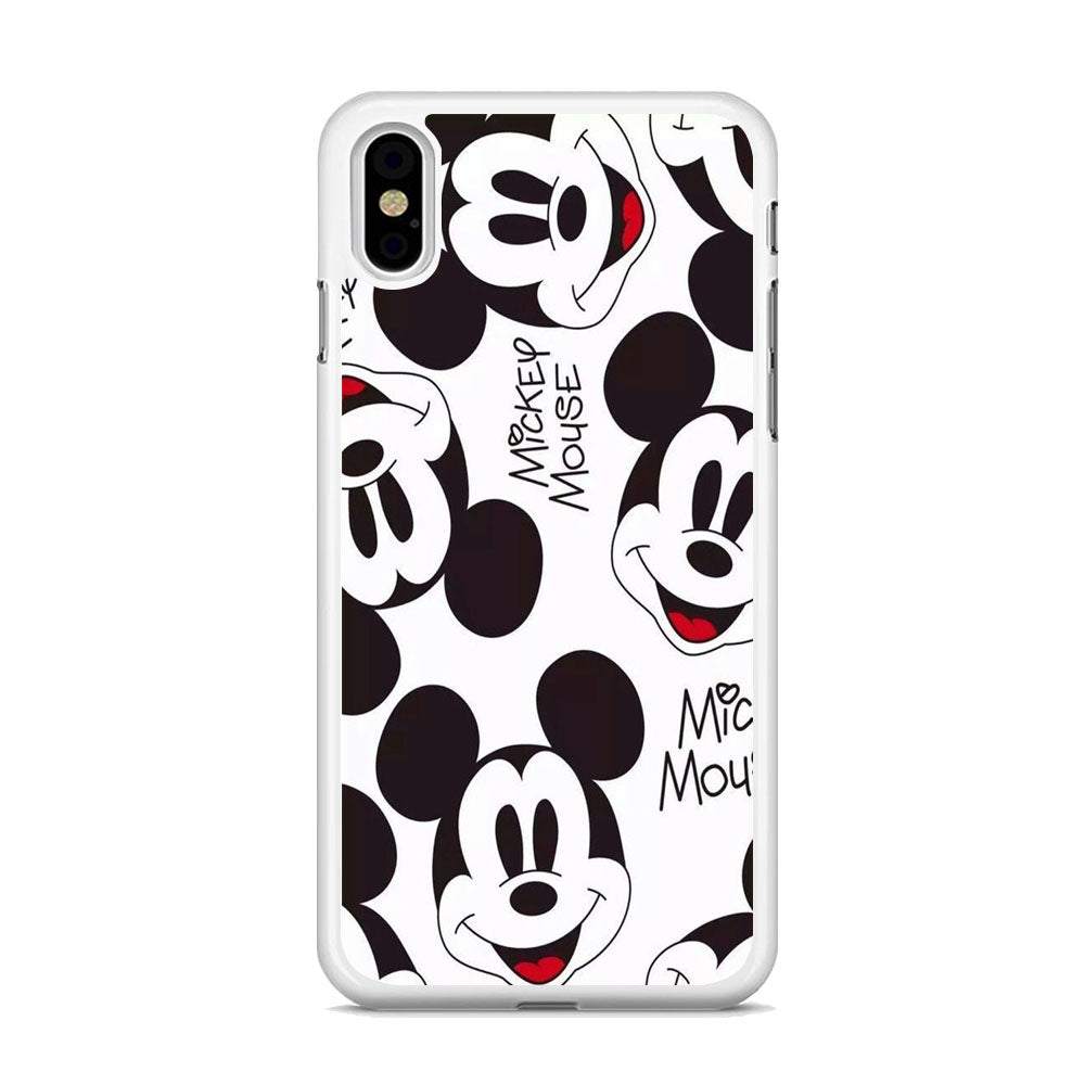 Mickey Mouse White Wallpaper iPhone X Case