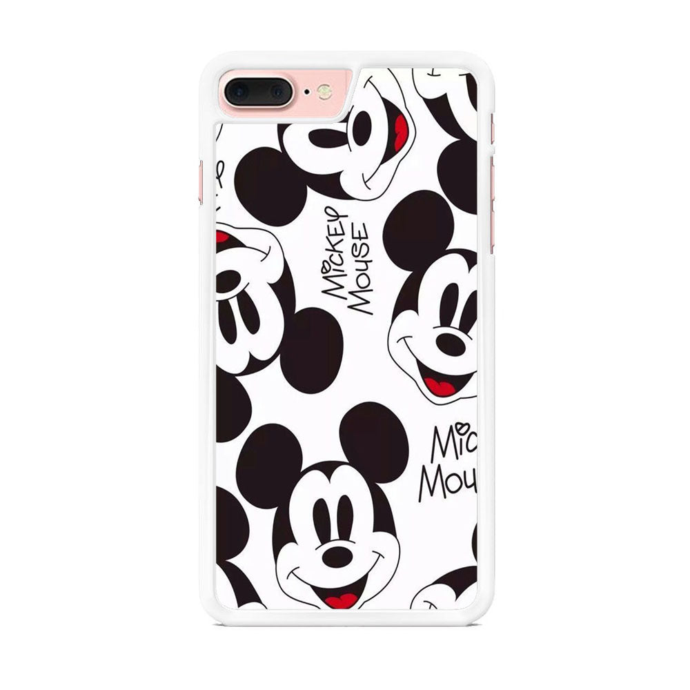 Mickey Mouse White Wallpaper iPhone 8 Plus Case