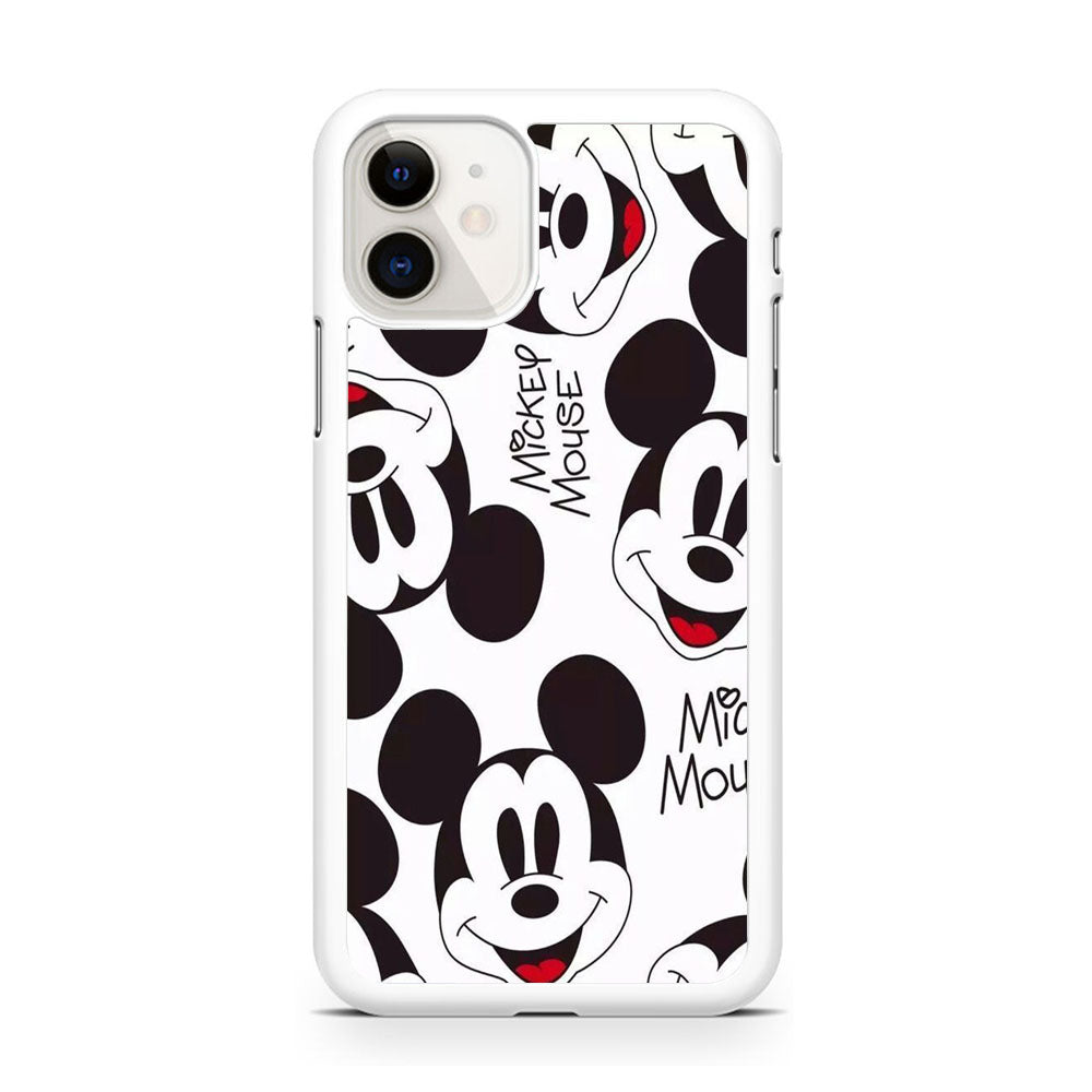 Mickey Mouse White Wallpaper iPhone 11 Case