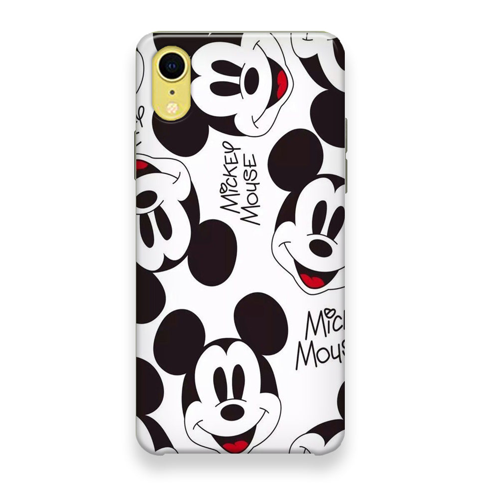 Mickey Mouse White Wallpaper iPhone XR Case