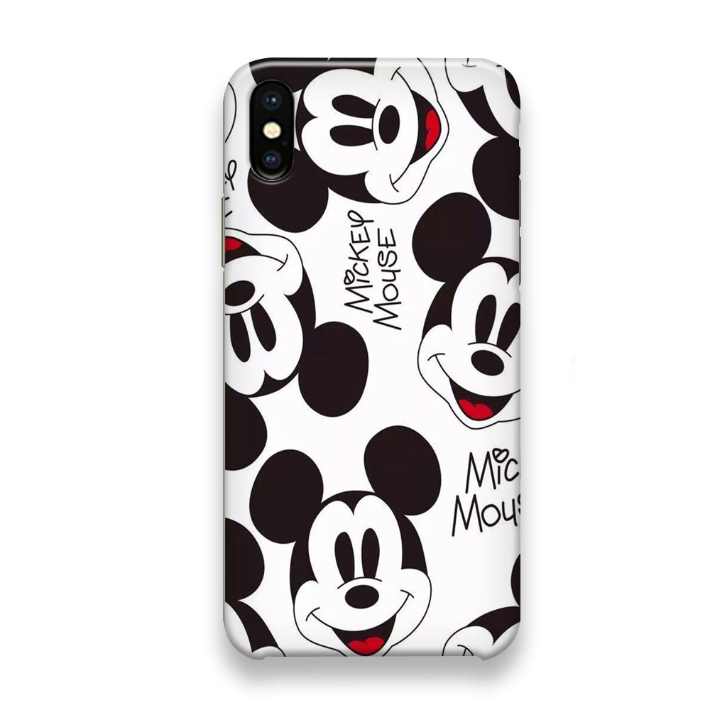 Mickey Mouse White Wallpaper iPhone Xs Case