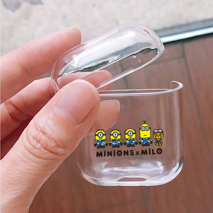 Minions X Milo Hard Plastic Protective Clear Case Cover For Apple Airpods - Octracase