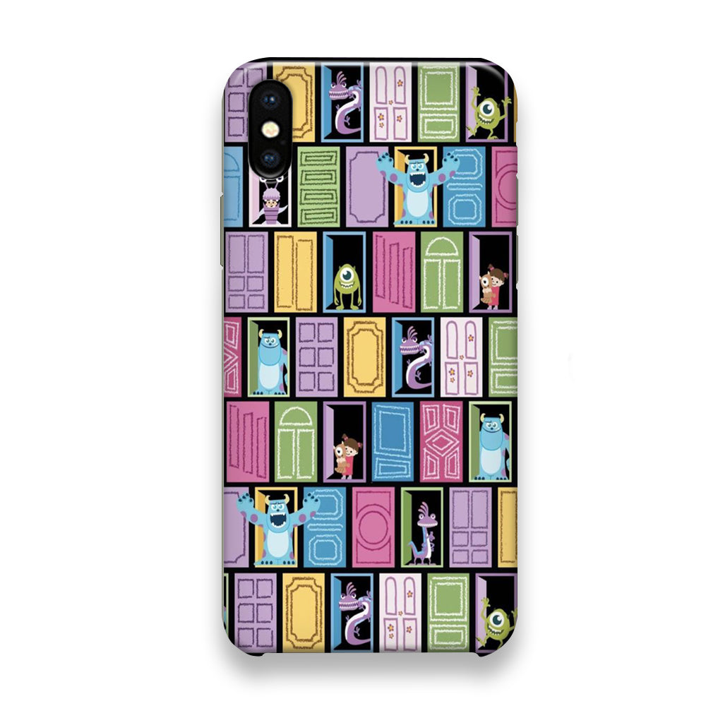 Monster Inc Behind The Door iPhone X Case