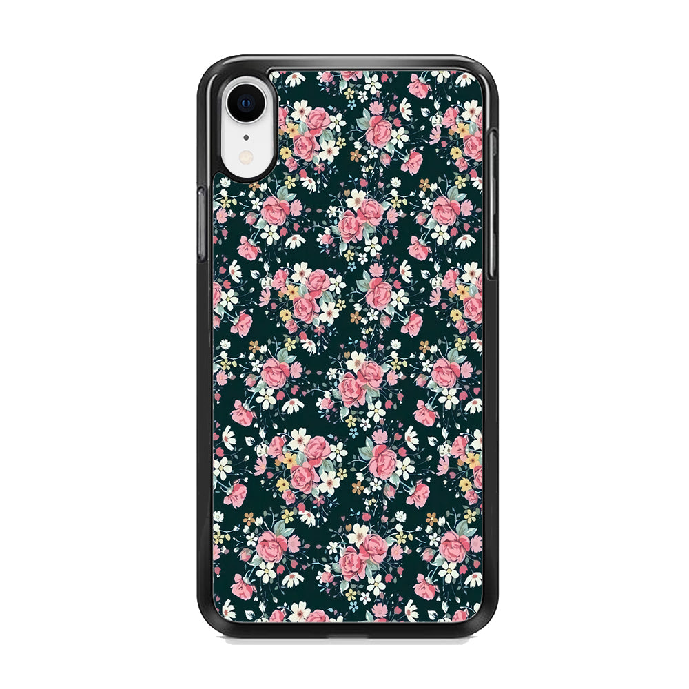 Motif Beautiful Flower 003 iPhone XR Case