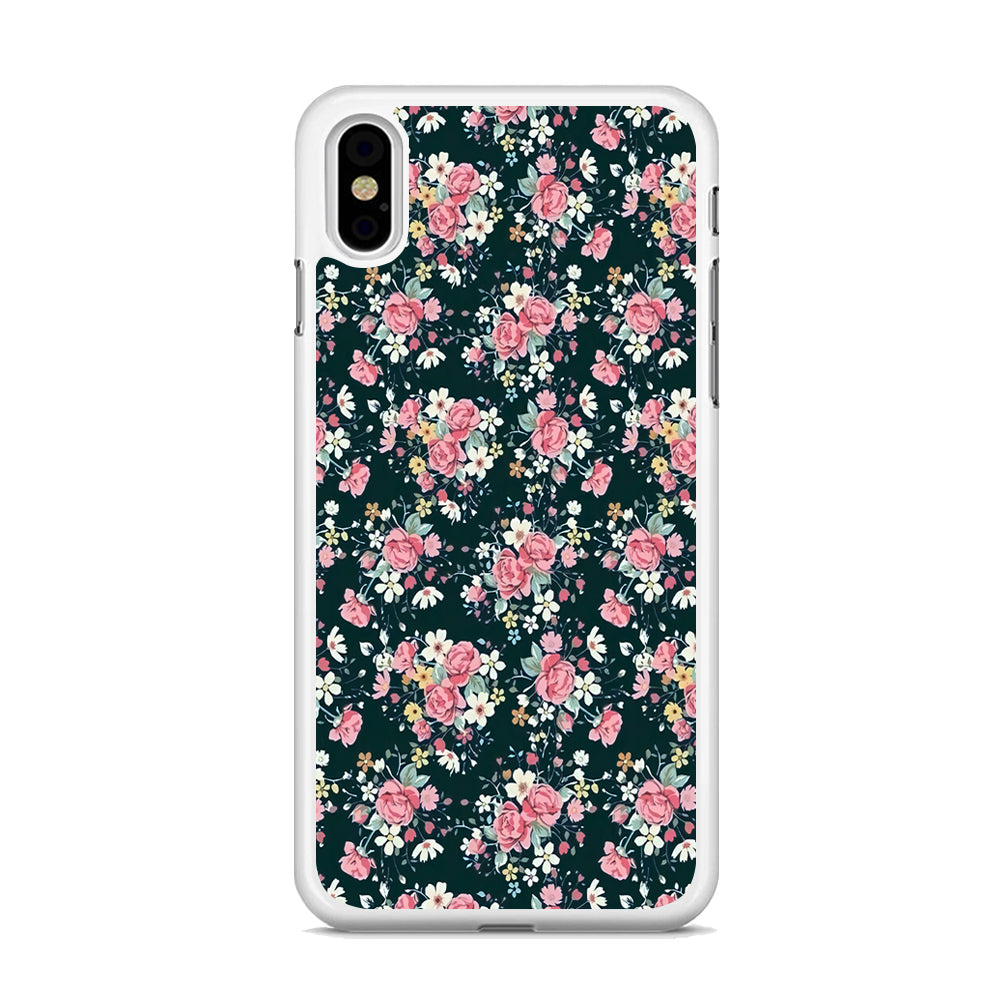 Motif Beautiful Flower 003 iPhone Xs Case