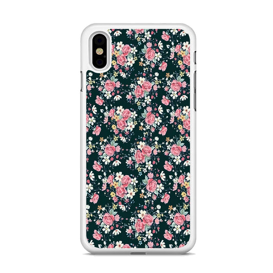 Motif Beautiful Flower 003 iPhone Xs Case