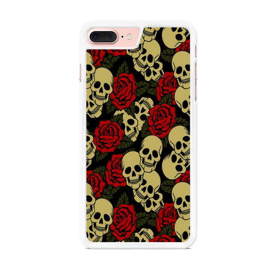 Motif Skull and Rose  iPhone 8 Plus Case