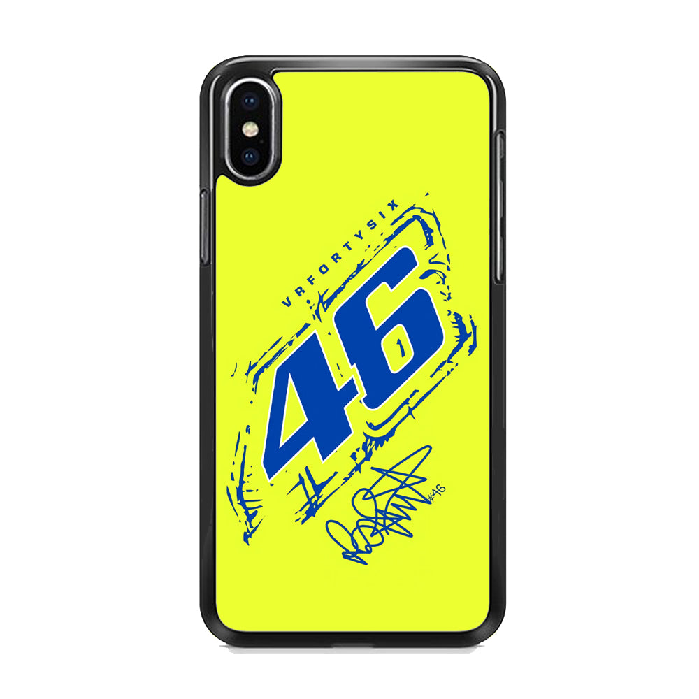 MotoGP 46 Rossi Yellow iPhone X Case