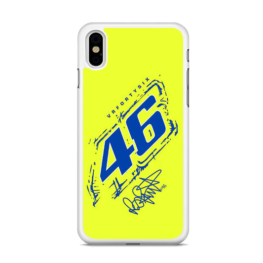 MotoGP 46 Rossi Yellow iPhone X Case