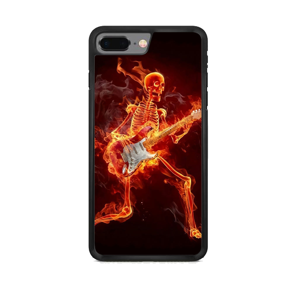 Music Skull Playing Guitar  iPhone 7 Plus Case