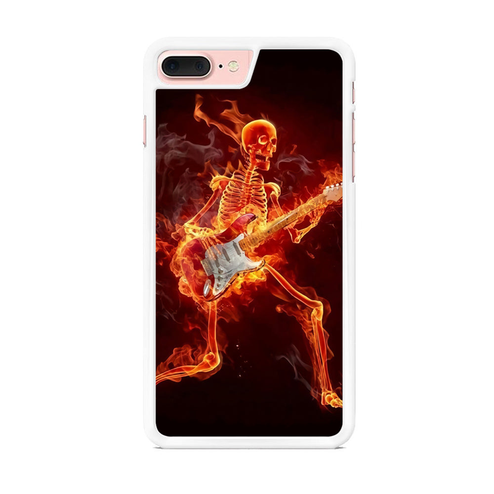 Music Skull Playing Guitar  iPhone 7 Plus Case